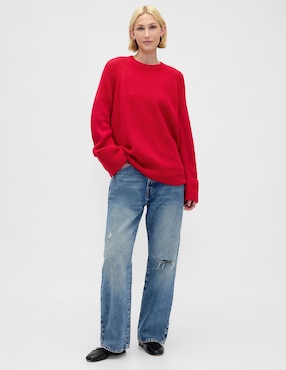 Suéter cuello redondo para mujer