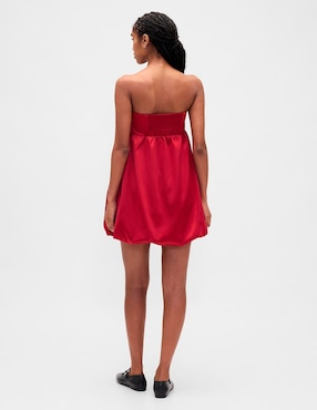 Vestido corto de fiesta escote cuadrado