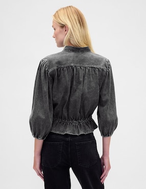 Blusa camisera manga 3/4 para mujer