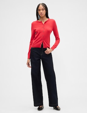 Suéter cuello redondo para mujer