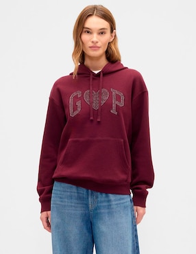 Sudadera con capucha y bolsa para mujer