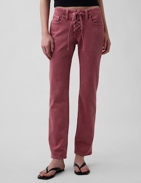 Jeans relaxed slim para mujer