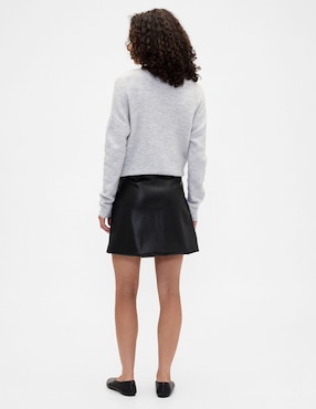 Falda mini a la cintura