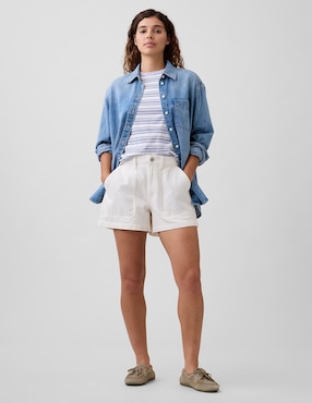 Playera manga corta cuello redondo para mujer