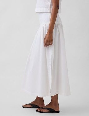 Falda crop cintura alta