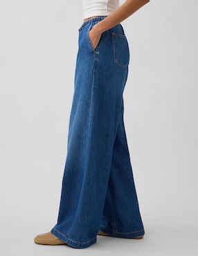 Jeans relaxed wide leg para mujer