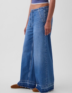 Jeans relaxed wide leg para mujer