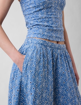 Falda crop a la cintura