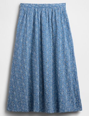 Falda crop a la cintura