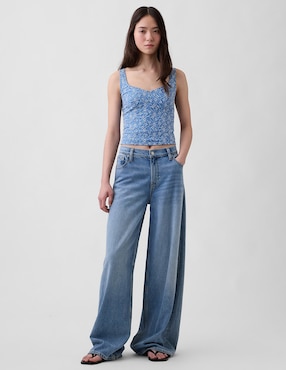 Blusa sin manga para mujer