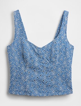 Blusa sin manga para mujer