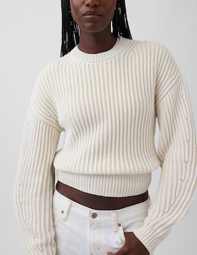 Suéter cuello redondo para mujer