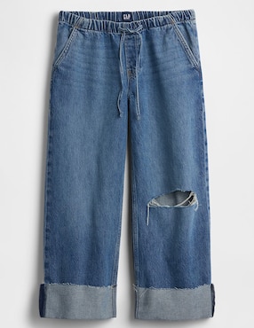 Jeans straight cadera para mujer