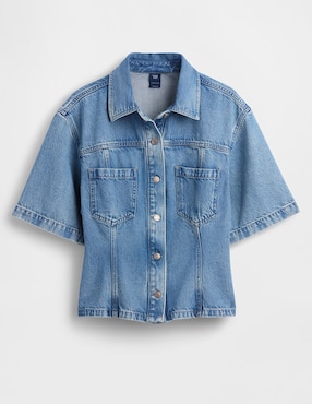Blusa manga al codo para mujer