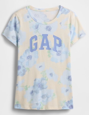 Playera manga corta cuello redondo para mujer
