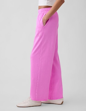 Pants regular con elástico para mujer