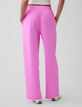 Pants regular con elástico para mujer