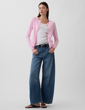 Suéter cuello redondo para mujer