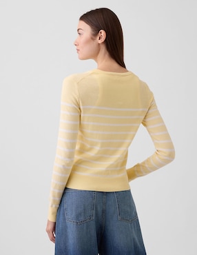 Suéter cuello redondo para mujer