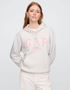 Sudadera con capucha y bolsa para mujer