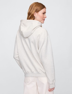 Sudadera con capucha y bolsa para mujer