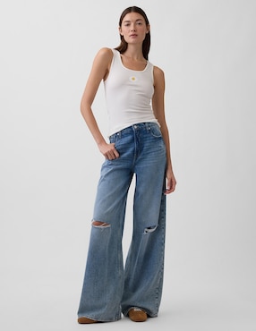 Playera cuello cuadrado para mujer