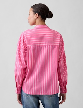 Camisa de algodón manga larga para mujer