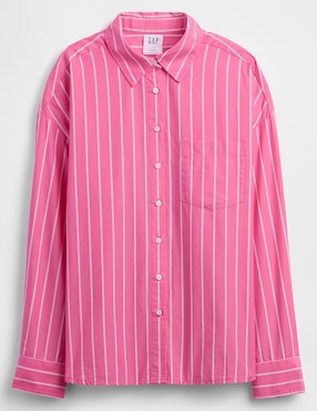 Camisa de algodón manga larga para mujer