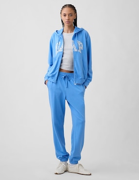 Sudadera con capucha y bolsa para mujer