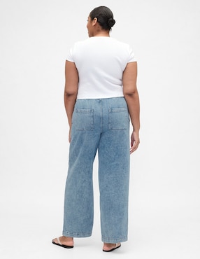 Jeans relaxed wide leg para mujer