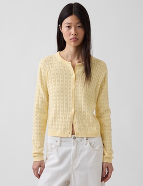 Suéter cuello redondo para mujer