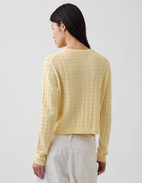 Suéter cuello redondo para mujer