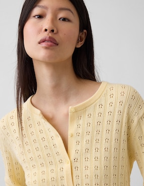 Suéter cuello redondo para mujer