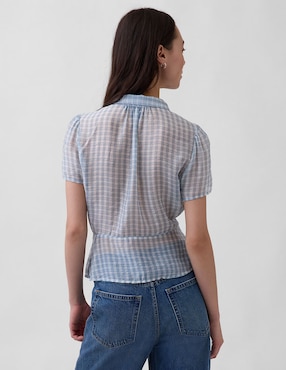 Blusa manga corta para mujer