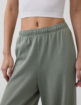 Pants regular con elástico para mujer