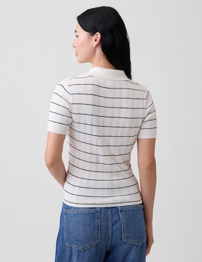 Playera tipo polo para mujer