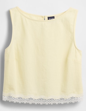 Blusa sin manga para mujer