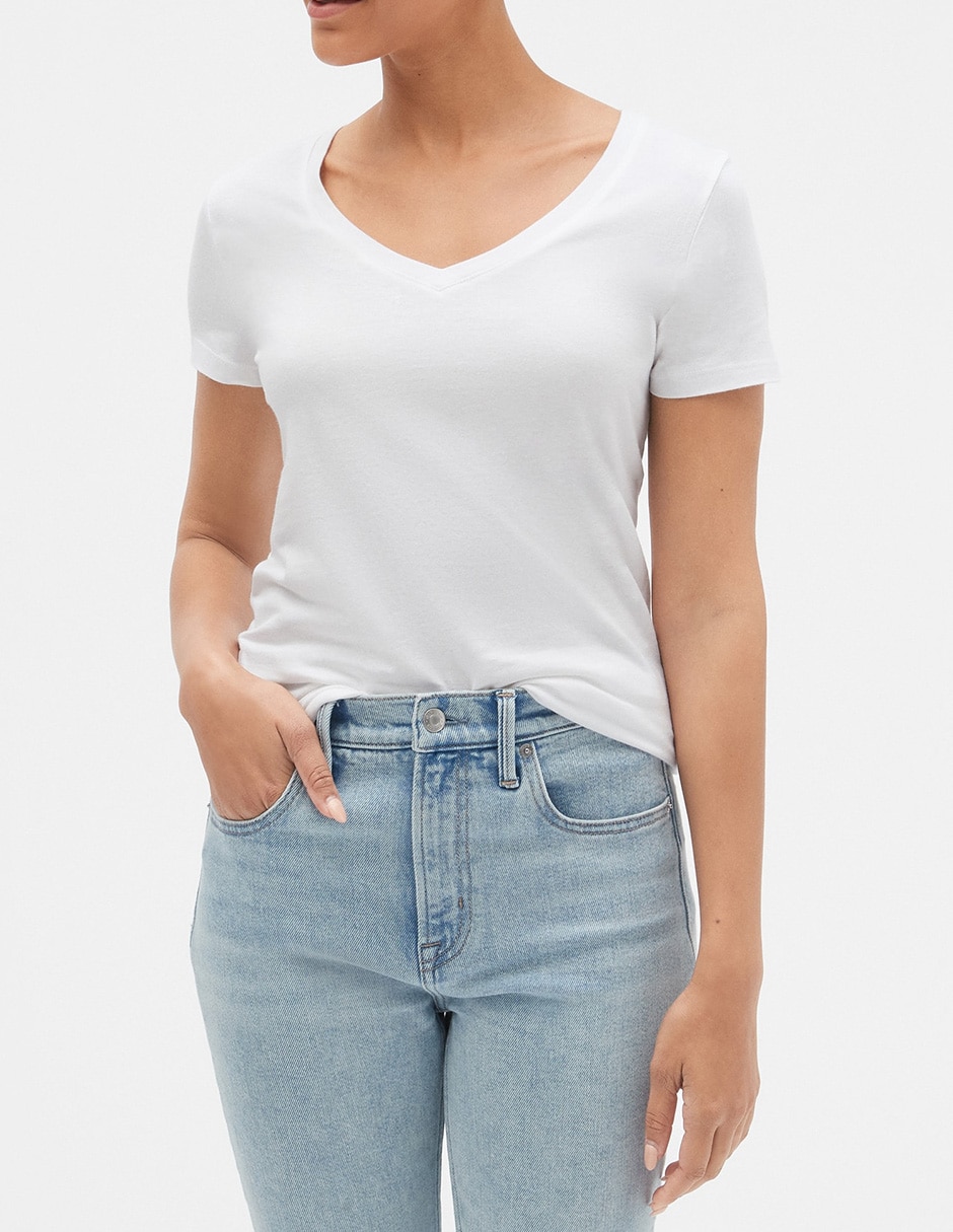 Cuello V Playeras Lisas De Buena Calidad Playera Manga Corta