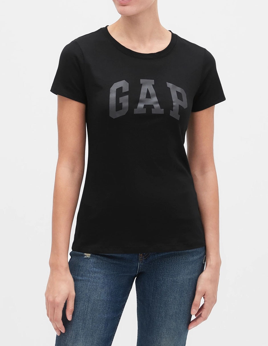 Playera manga corta cuello redondo para mujer