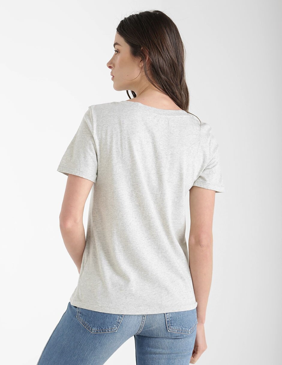 PLAYERA GAP 740140 JASPEAD, XXCH, GRIS