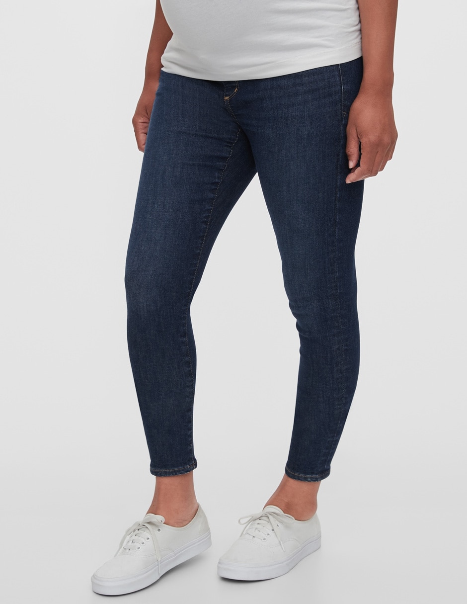Jeans de maternidad skinny GAP stone wash corte cintura para mujer en GAP