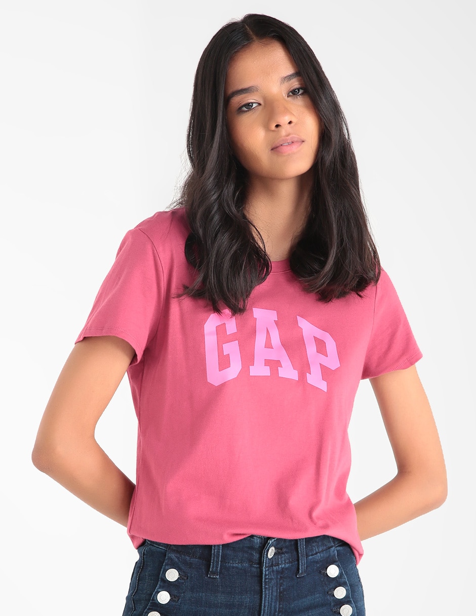 Playera manga corta cuello redondo para mujer Playera manga corta cuello redondo para mujer