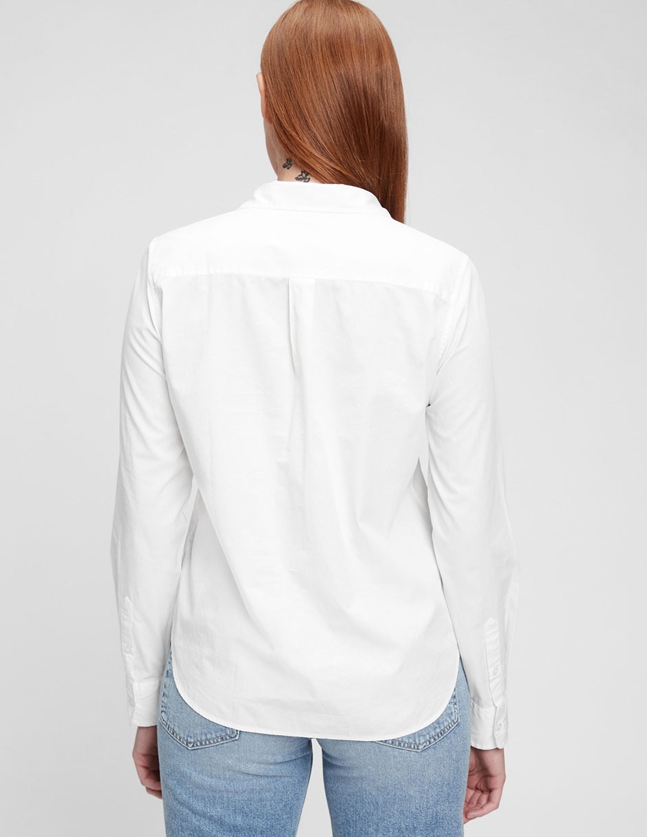 Camisa de algodón manga larga para mujer 2