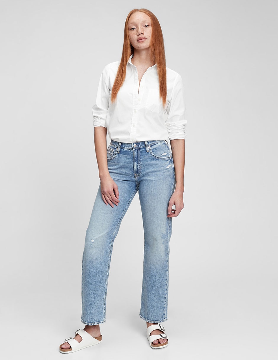 Camisa de algodón manga larga para mujer 3