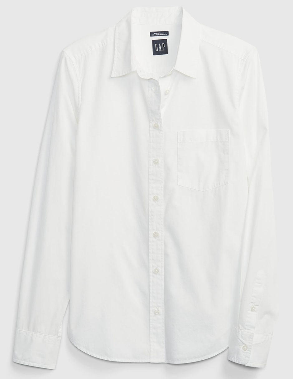 Camisa de algodón manga larga para mujer 4
