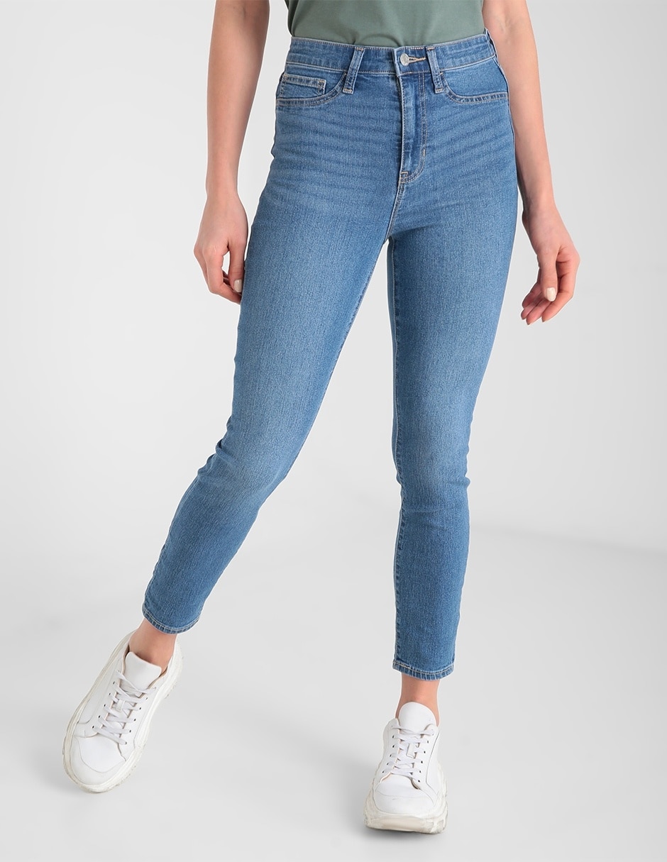 Jeans skinny GAP lavado cintura mujer | GAP.com.mx