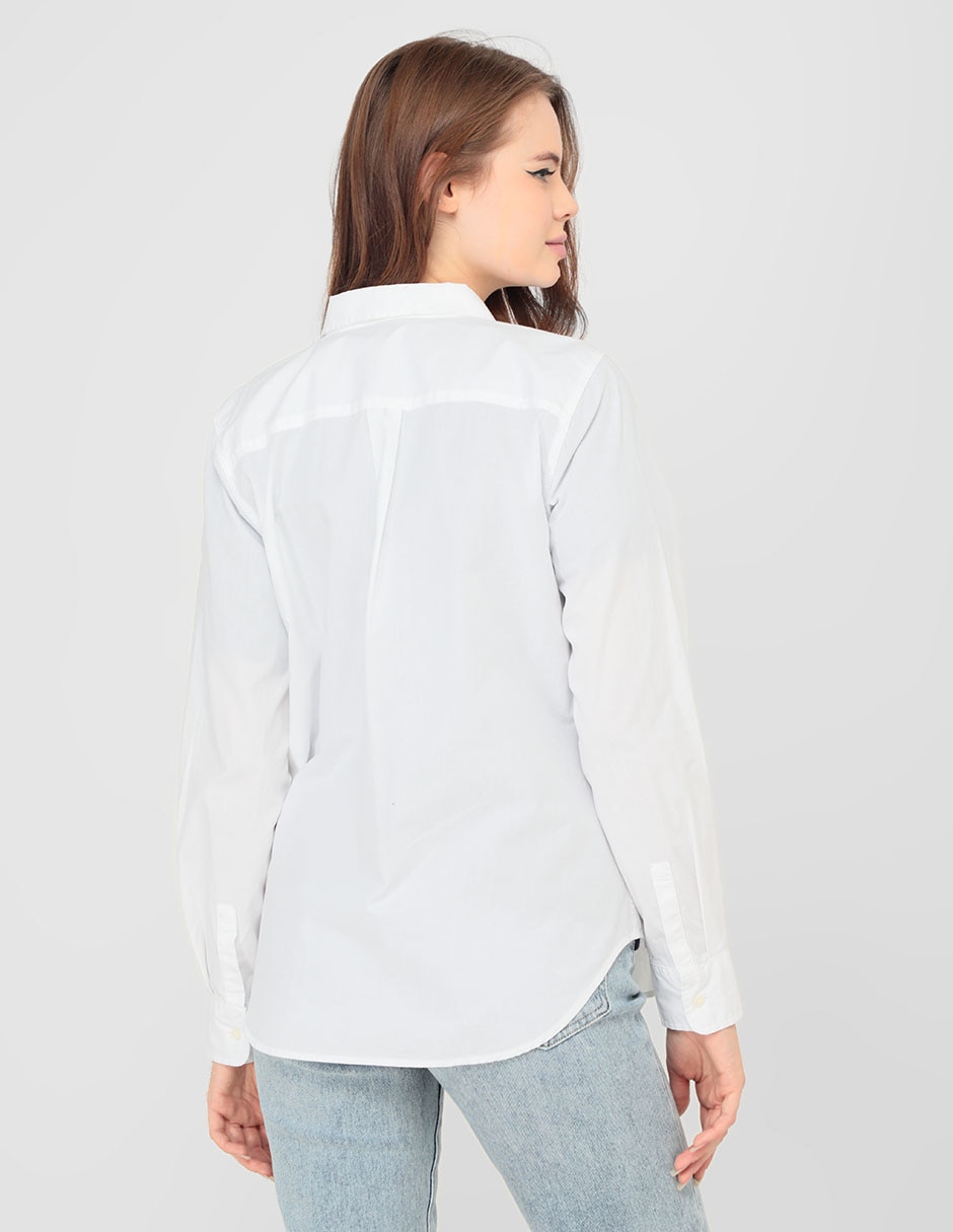 CAMISA GAP 841125A ALGODÓN, M, BLANCO