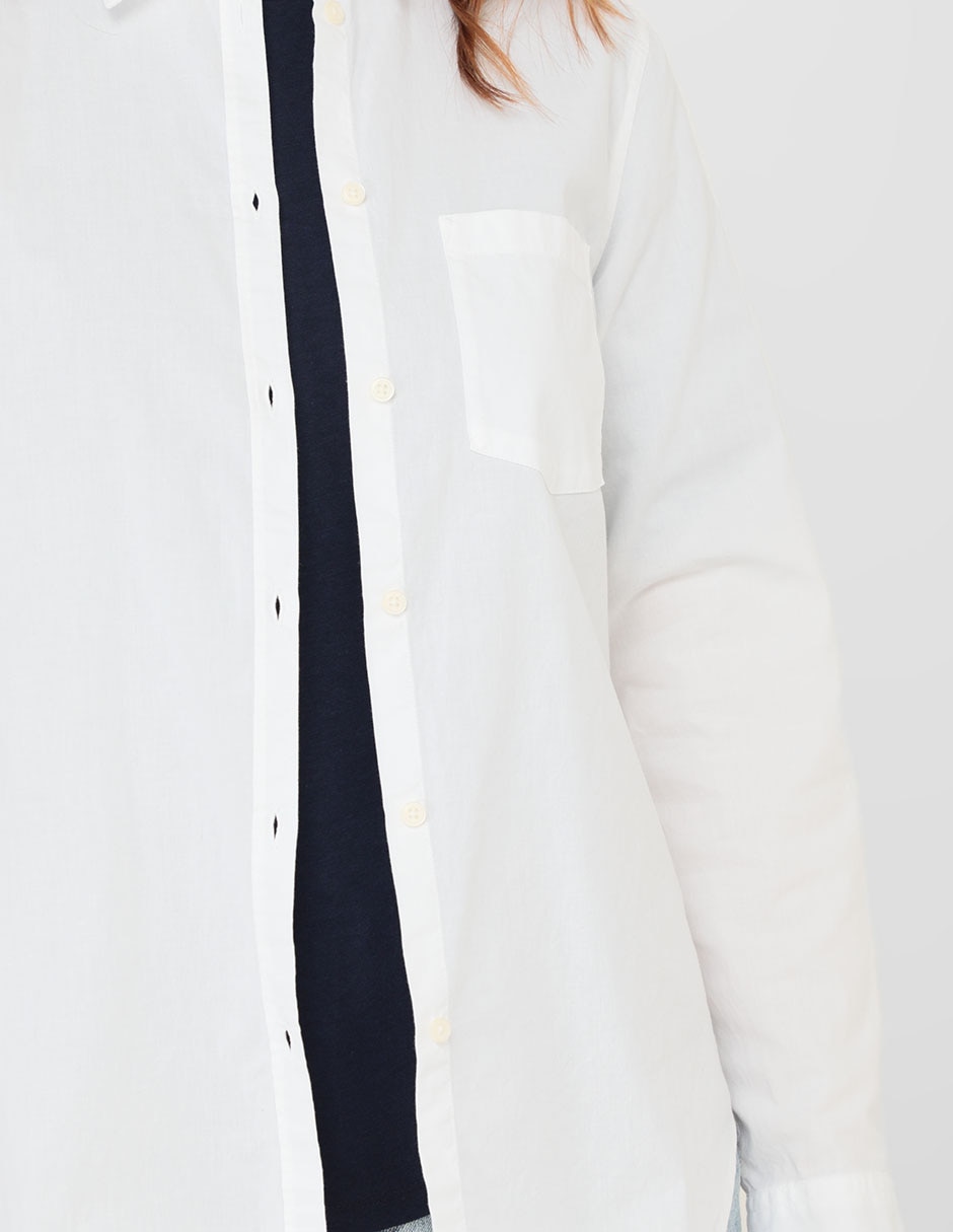 CAMISA GAP 841125A ALGODÓN, M, BLANCO