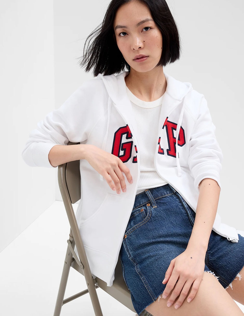 Sudadera con capucha y bolsa para mujer