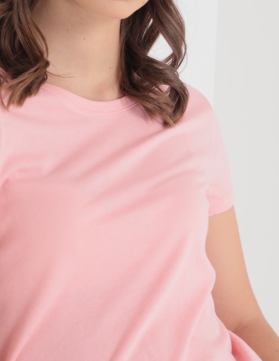 Playera manga corta cuello redondo para mujer 10